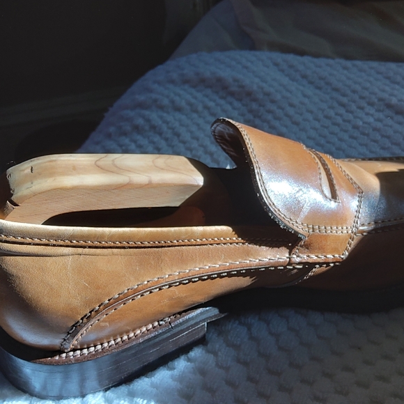 L Panelli Slip on Tan Leather Loafers - Picture 12 of 16